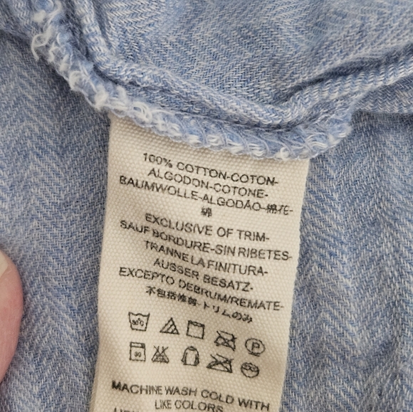 Free People Blue Sand Dune Long Sleeve Henley - Picture 5 of 7